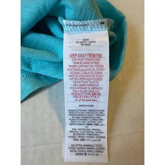 NEW Mini Boden Cross Back Pom Top Blue Sz 6-7 - Picture 7 of 8